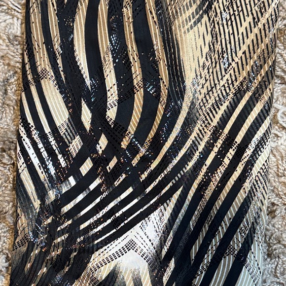 NWT Frank Lyman Design Black & Tan Abstract Print Pants size 8 - Picture 6 of 14